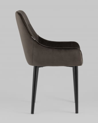 Стул Джоан велюр Темно-коричневый_2