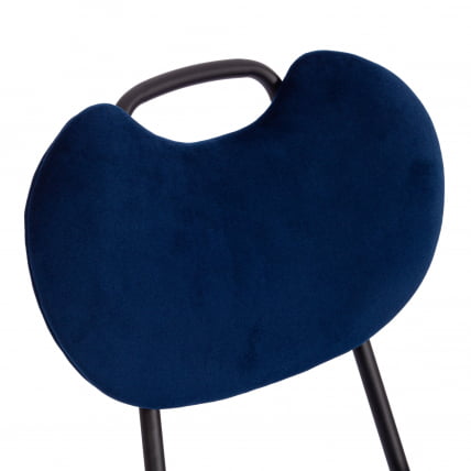 Стул DANTON (mod. 0139223) металл/ткань, 47х56,5х79 см, темно-синий S108 (117 DARK BLUE)/черный_7