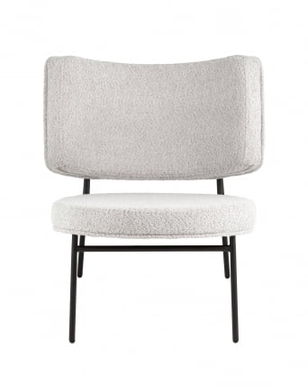 Кресло District Lounge букле Светло-серый_1