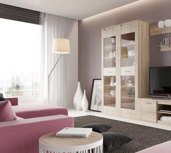 Витрина Элана (В) Дуб сонома Витрина Элана (В) Дуб сонома_4