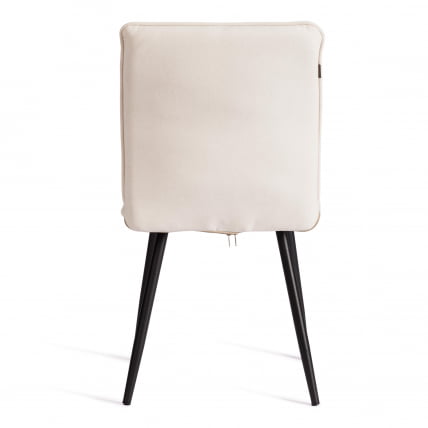 Стул обеденный Sweet LT, велюр, молочный/черный, 4, 41х55х88 см_3