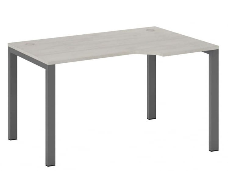 Стол эргономичный правый на металлоопорах New Line NLN36322524 Дуб шамони светлый_0