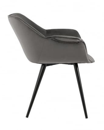 Стул Мэйсон Нев велюр Темно-серый / New_3