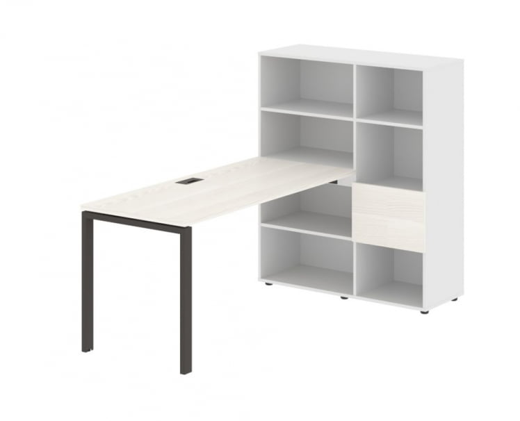 Рабочая станция EDIS EURST 1115 Ясень Траун Мокко Белый_0