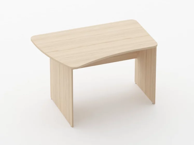 Стол эргономичный Glassy 1.12.12Л Орех_0