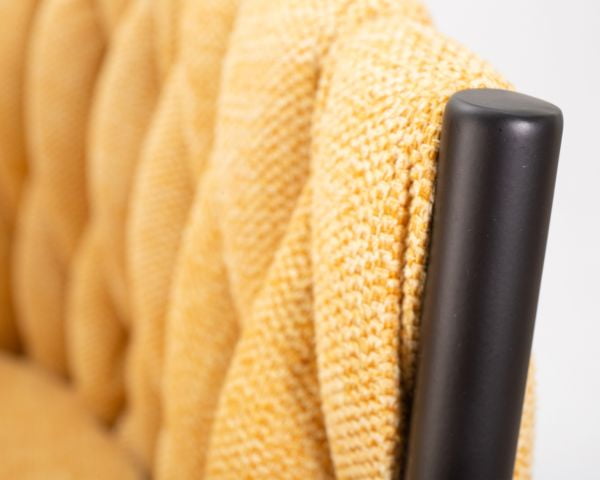 Стул барный ДОБРИН ЛЕОН (желтая ткань (ЛАР 275-8)) 2 шт / DOBRIN LEON (LAR_11