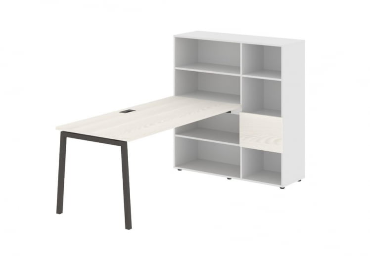 Рабочая станция ЕДИС ЕЛРСТ 1217 Ясень Траун Мокко Белый / EDIS ELRST_0