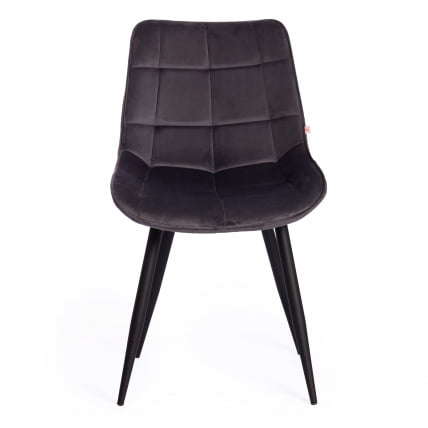 Стул ABRUZZO ( mod. 8060 ) металл,ткань, 42 х 60 х 84 х 49 см, серый вельвет (HLR-21)_4