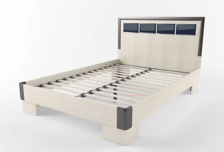 Кровать с ортопедом Венера 900 Дуб млечный-венге_0