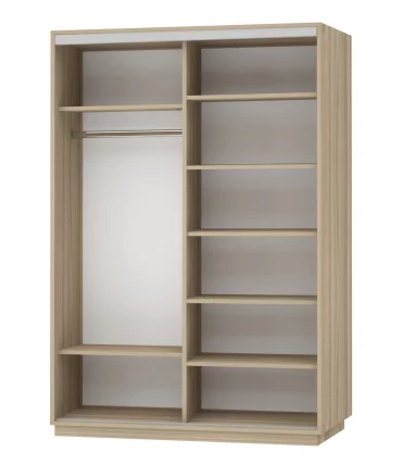 Шкаф-купе двухдверный Экспресс Дуо Экспенс 1600х2400х Ясень шимо светлый / 1600х2400h_1