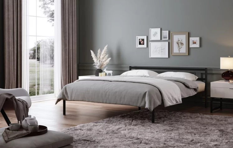 Кровать Метта 1400x2000 Черная_3