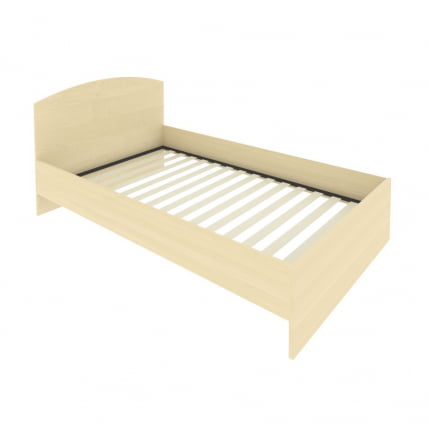 Кровать с ортопедическим основанием и изголовьем LIGHT С-КИ-120 Клен_0