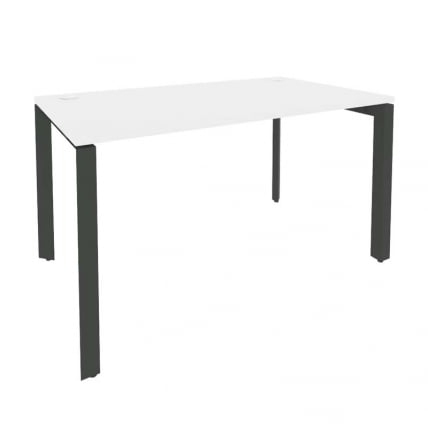 Стол рабочий на П-образном м/к ОНИКС О.МП-СП-3.8 Белый Бриллиант/Антрацит / ONIX O.MP-SP-3.8_0