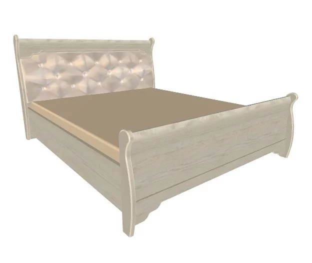 Кровать двойная 1600 Флоренция 677  Дуб гарвард_0