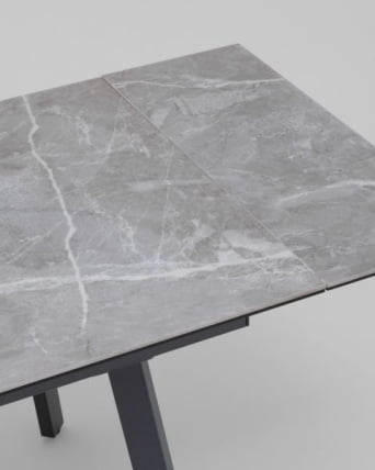Стол Тайл 140-200/85/75 столешница керамика Ларка Грей / Larka Grey_4