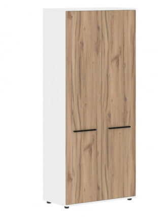 Шкаф с глухими дверьми ЕДИС ЕХCС 85.1 Дуб Денвер светлый Черный Белый / EDIS EHCS_0