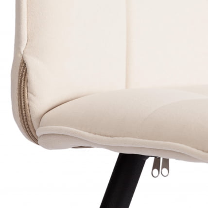 Стул обеденный Бари Бари ЛТ, велюр, молочный/черный, 4, 41х55х89 см / Bari Bari LT,_8