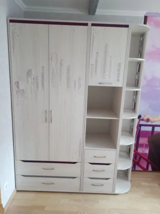 Шкаф для одежды Мегаполис 55.01 Сосна Астрид_1