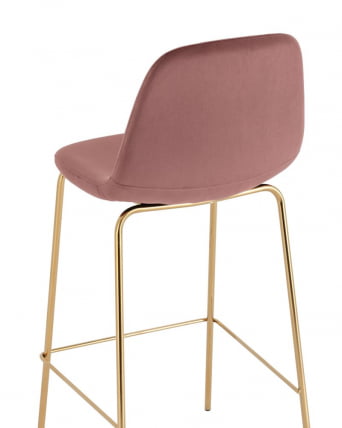 Комплект из двух стульев Валенсия SN велюр пыльно-розовый золотые ножки (2 шт)_6