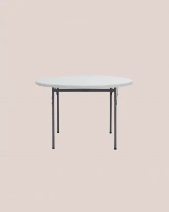 Стол круглый складной Кейт 116 см Белый_3