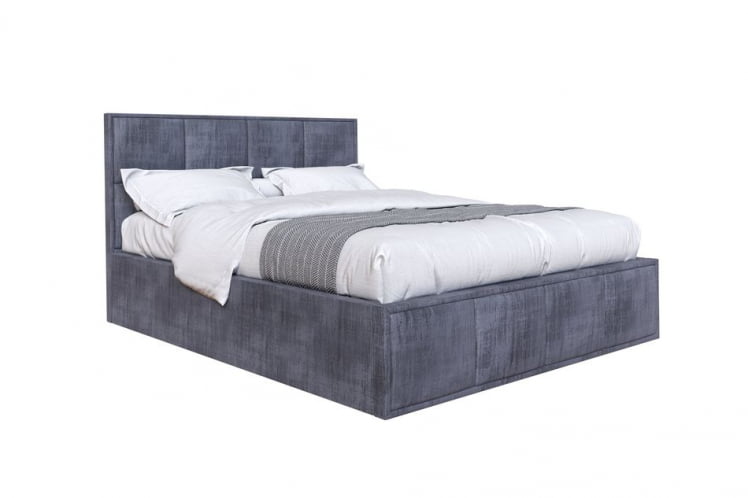 Кровать с ортопедическим основанием Октавия 1600 Джаз серый_0