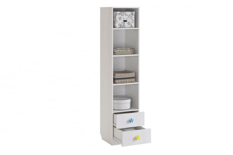 Шкаф комбинированный (с ящ. 1-створчатый) Чудо MDW-02 Белый рамух_2