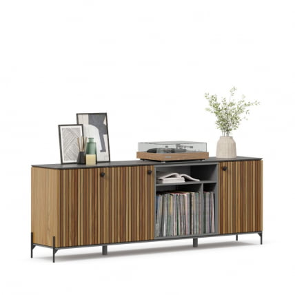 Комод Элиот ЛД 414.070.000 Оникс Серый/Орех фактурный_0