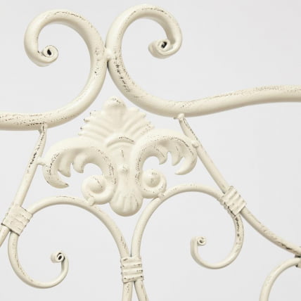 Скамья Secret de Maison BEAUJOLAIS + подушка (mod. PL08-8574) металл, 136х46х96см, белый антик (antique white)_13