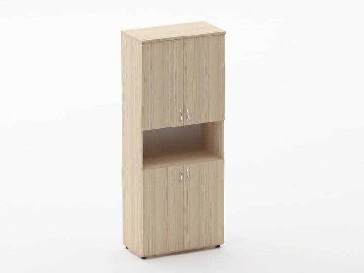 Шкаф высокий закрытый с нишей Twin 16.16.151 Туя_0