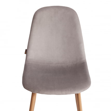 Стул BREEZE (mod. JSC-58) Велюр/металл , 44 х 53 х 86 см, Light grey (светло-серый) HLR14 / натуральный_5