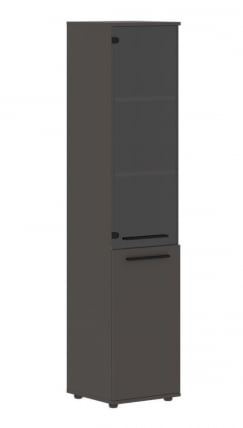 Шкаф-колонка комбинированная левая ЕДИС ЕХCС 42.2 Л Мокко Черный Мокко / EDIS EHCS L_0