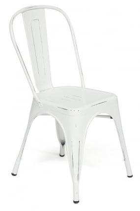 Стул LOFT CHAIR (mod. 012) металл, 45*35*85см, butter white vintage_0