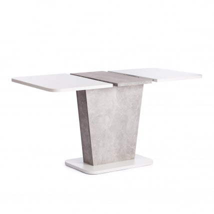 Стол обеденный GENT ЛДСП, 110-145x68,6x75,5 см, Белый/Бетон_6