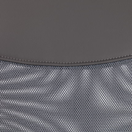 Кресло PRACTIC (мп) флок/кож/зам , серый/металлик, 29/W-12/36_8