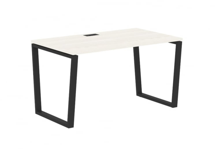 Стол письменный ЕДИС ЕВСТ 1380 Ясень Траун Черный / EDIS EVST_0