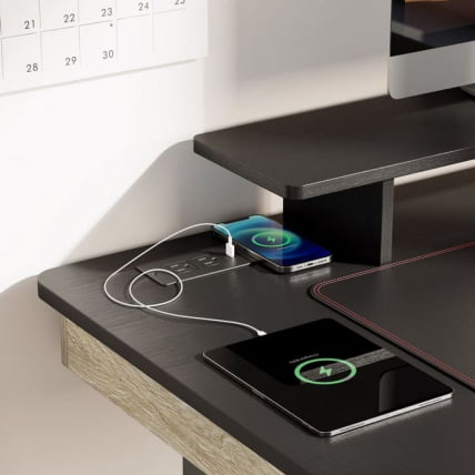 Стол для компьютера c электрической регулировкой по высоте и 2 ящиками EUREKA ERK-ED-I47-OG_7