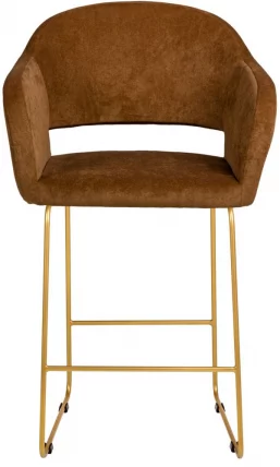 Стул полубарный Oscar (ПБ) Браун/ЛинкЗолот_1