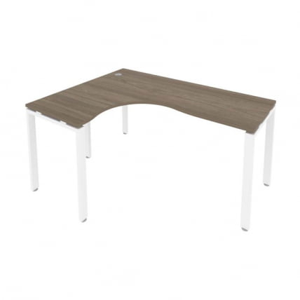 Стол письменный METAL SYSTEM Б.СА-4 Л Вяз/Белый_0