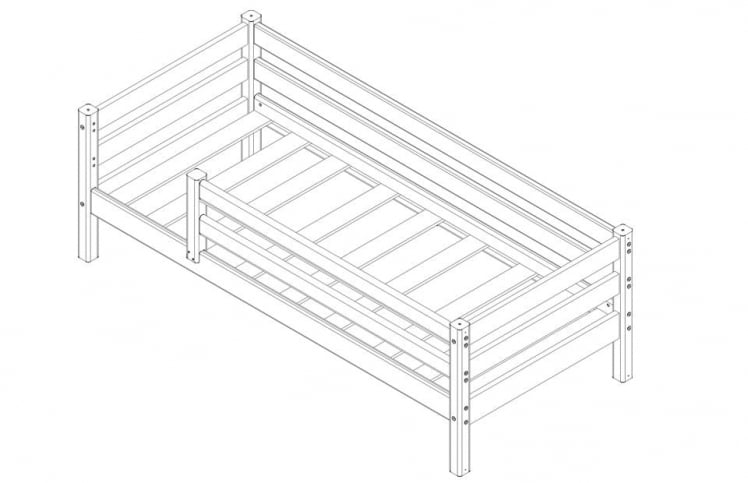 Кровать Соня Вариант 3 с защитой по периметру_2
