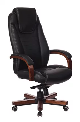 Кресло руководителя Бюрократ T-9923WALNUT/BLACK_0