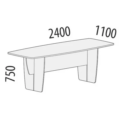 Стол для переговоров Альфа 62.72 Орех пегас_1