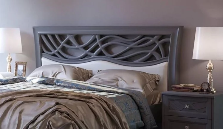 Кровать двуспальная 1600 с подъёмным механизмом Джулия ЛД 695.060.000.004 Оникс серый_4