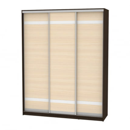 Шкаф-купе B-230х180х60-1(Венге-ДМ-D9D9D9)_0