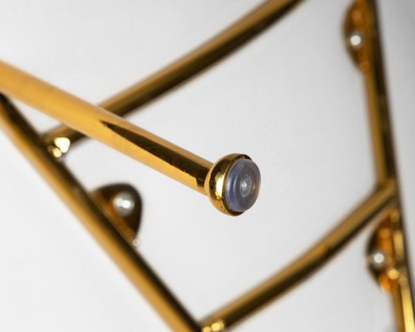 Кресло дизайнерское ДОБРИН ЕМИЛЙ (белый винил ЙП17, золотое основание) 2 шт / DOBRIN EMILY YP17,_10