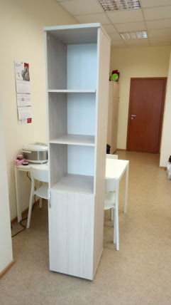 Шкаф высокий полуоткрытый Glassy 6.19.12Пр Туя_3