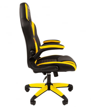 Кресло геймерское CHAIRMAN GAME 15 Черный Желтый_1