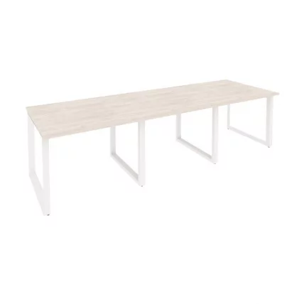 Стол переговорный (3 столешницы) ОНИКС О.МО-ПРГ-3.1 Денвер Светлый/Белый / ONIX O.MO-PRG-3.1_0