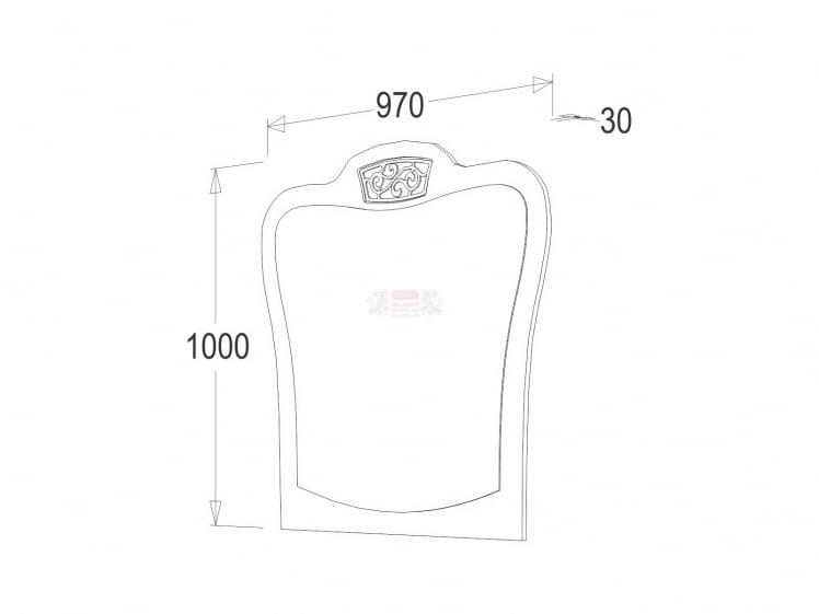Зеркало навесное 