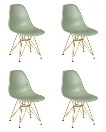 Стул обеденный ДОБРИН ДСР (ножки золотые, цвет мятный (НКС-Г-09)) 4 шт / DOBRIN DSR (NX-G-09))_0