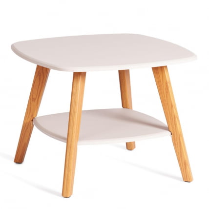 Журнальный стол РИО мдф, 65х65х50 см, крем/дуб светлый / RIO_0